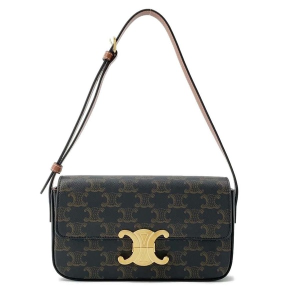 Celine Handbags - Celine Triomphe Shoulder Bag